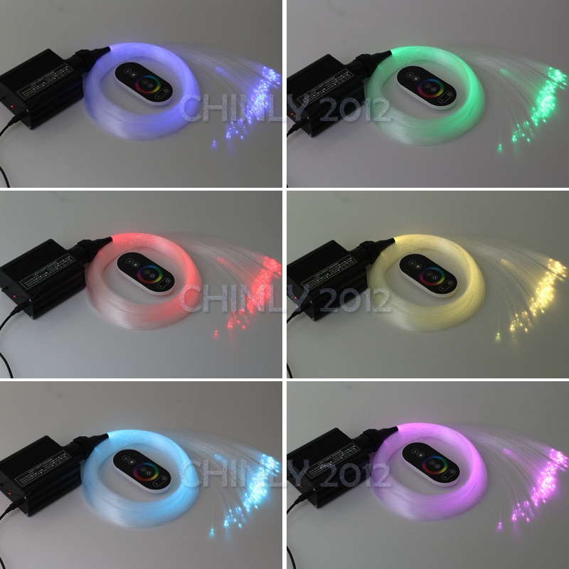 Touch Control 16W RGBW fiber optic Light display 