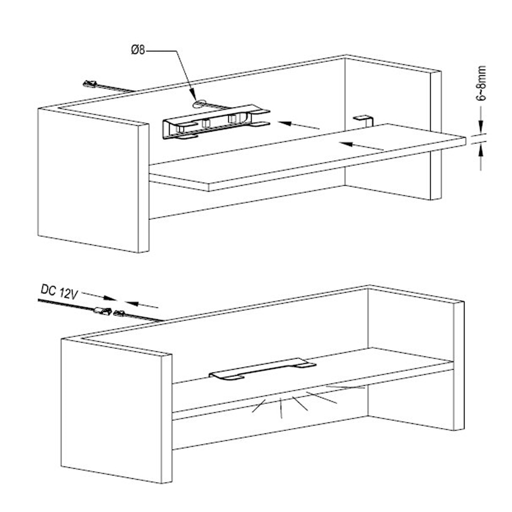 glass clip light instruction