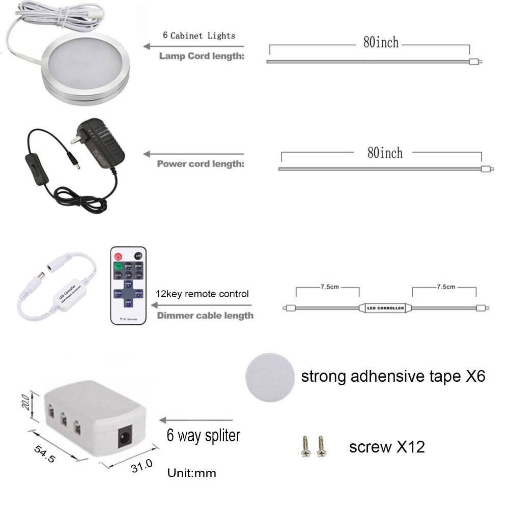 puck lights with remote