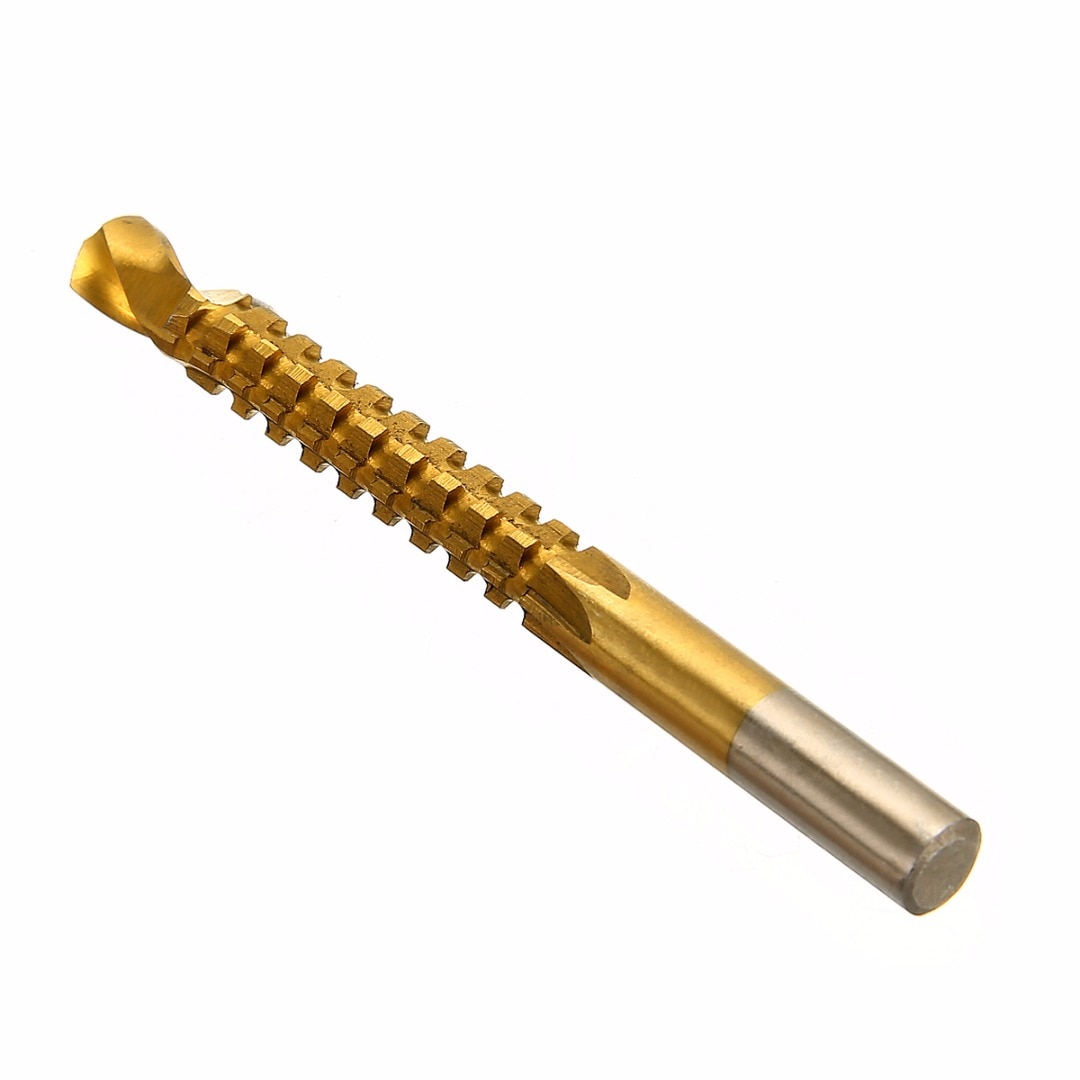 6pcs New 3-8mm Titanium Coated HSS Drill Bit Electric Drill Plastic Metal Hole Grooving Drill Saw Carpenter Woodworking Tools