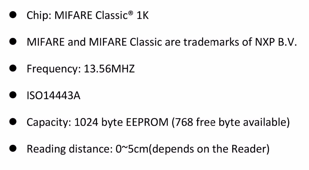 MIFARE 1K CHIP_