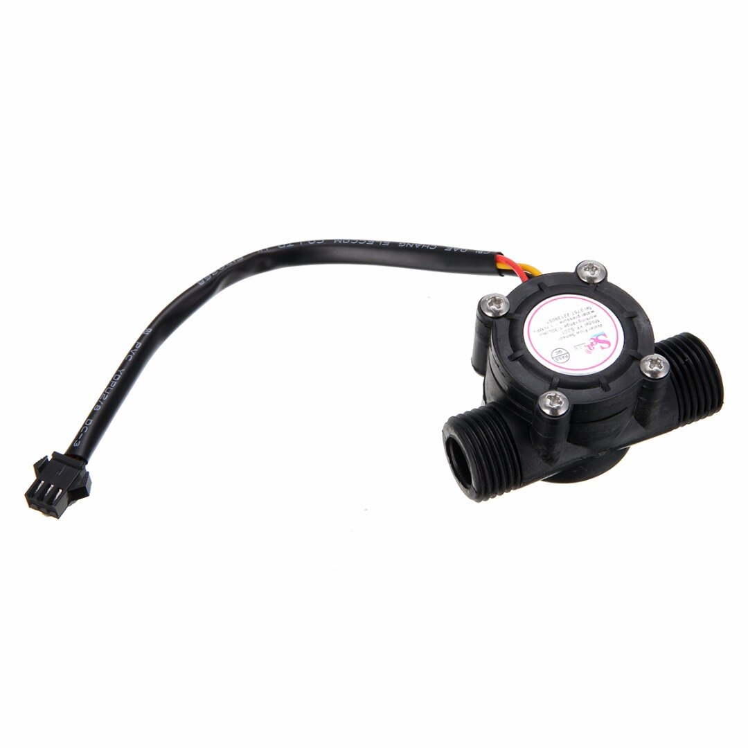 1pc 1-30L/min Water Flow Sensor Flowmeter Hall Flow Sensor Water Control 1/2" 2.0MPa For Arduino