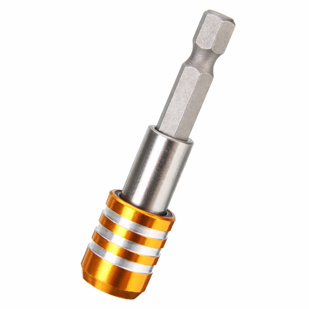 1pc Mayitr Quick Release Magnetic Screwdriver Bit Holder 1/4" Hex Shank 60mm Length Drill Bit Holders