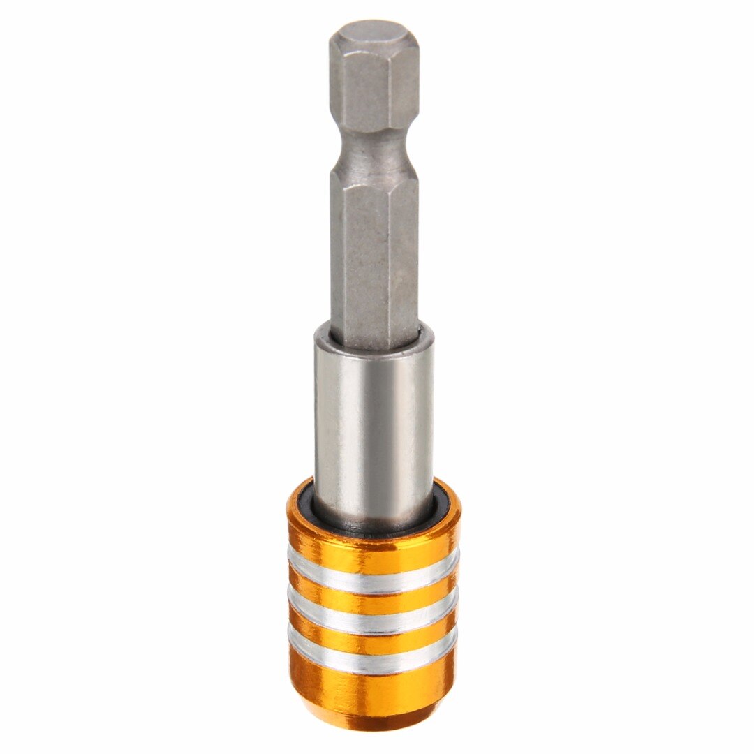 1pc Mayitr Quick Release Magnetic Screwdriver Bit Holder 1/4" Hex Shank 60mm Length Drill Bit Holders