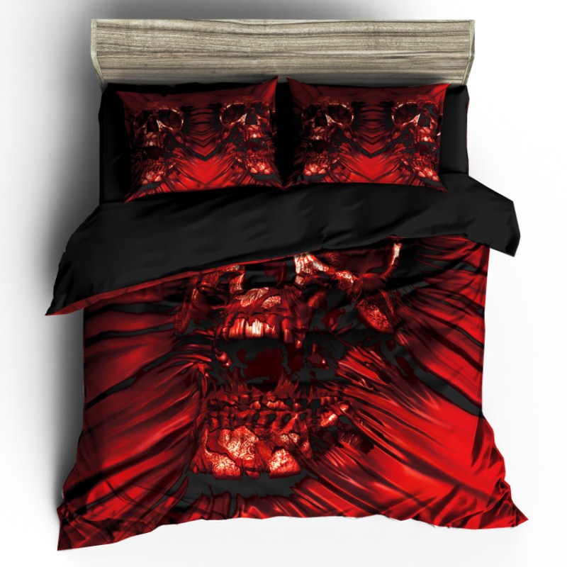 skull bedding sets  (4)_