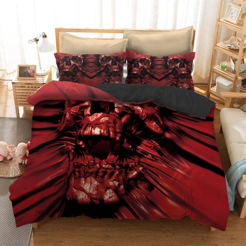 skull bedding sets  (5)_