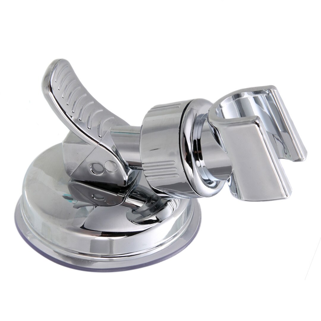 Bathroom Adjustable Shower Head Holder Suction Cup Shower Holder Chrome Wall Mounted Shower Holder for Bathroom Tools