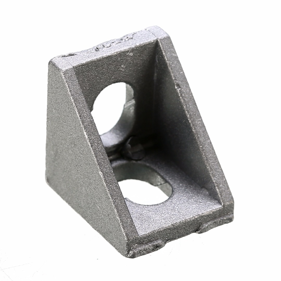 25pcs Durable Silver Aluminum 2020 Corner Bracket 20x20x17mm Solid Cast For 20mm Extrusion CNC Routers