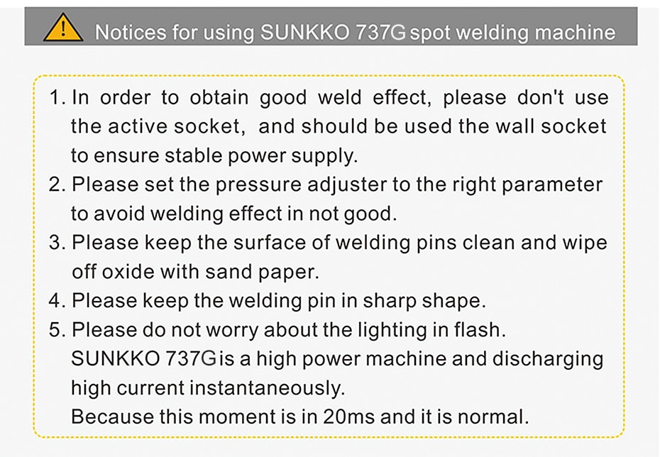 SUNKKO 737G Spot Welder 14