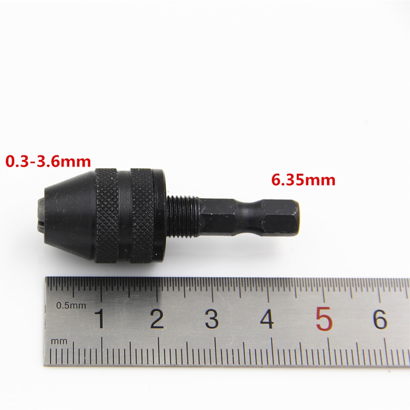 DWZ 1pc Quick Change Keyless Drill Bit Chuck Hex Shank Adapter Converter Tool