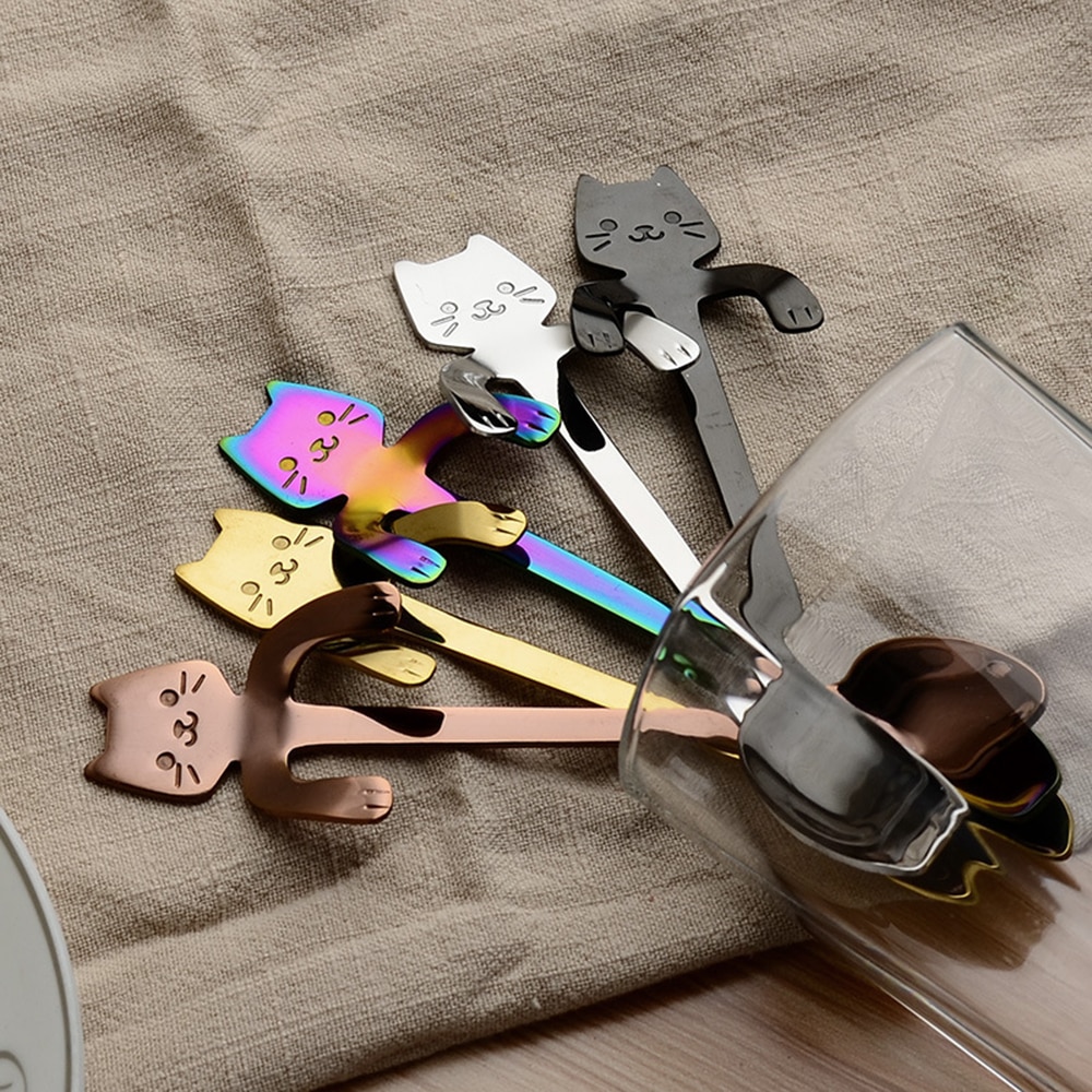 4pcs-Stainless-Steel-Mini-Cat-Kitten-Spoons-for-Coffee-Tea-Dessert-Drink-Mixing-Milkshake-Spoon-Tableware (1)