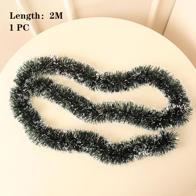 2019-Christmas-Decorations-Bar-Tops-Ribbon-Garland-Christmas-Tree-Ornaments-Green-Cane-Tinsel-Party-Xmas-Home