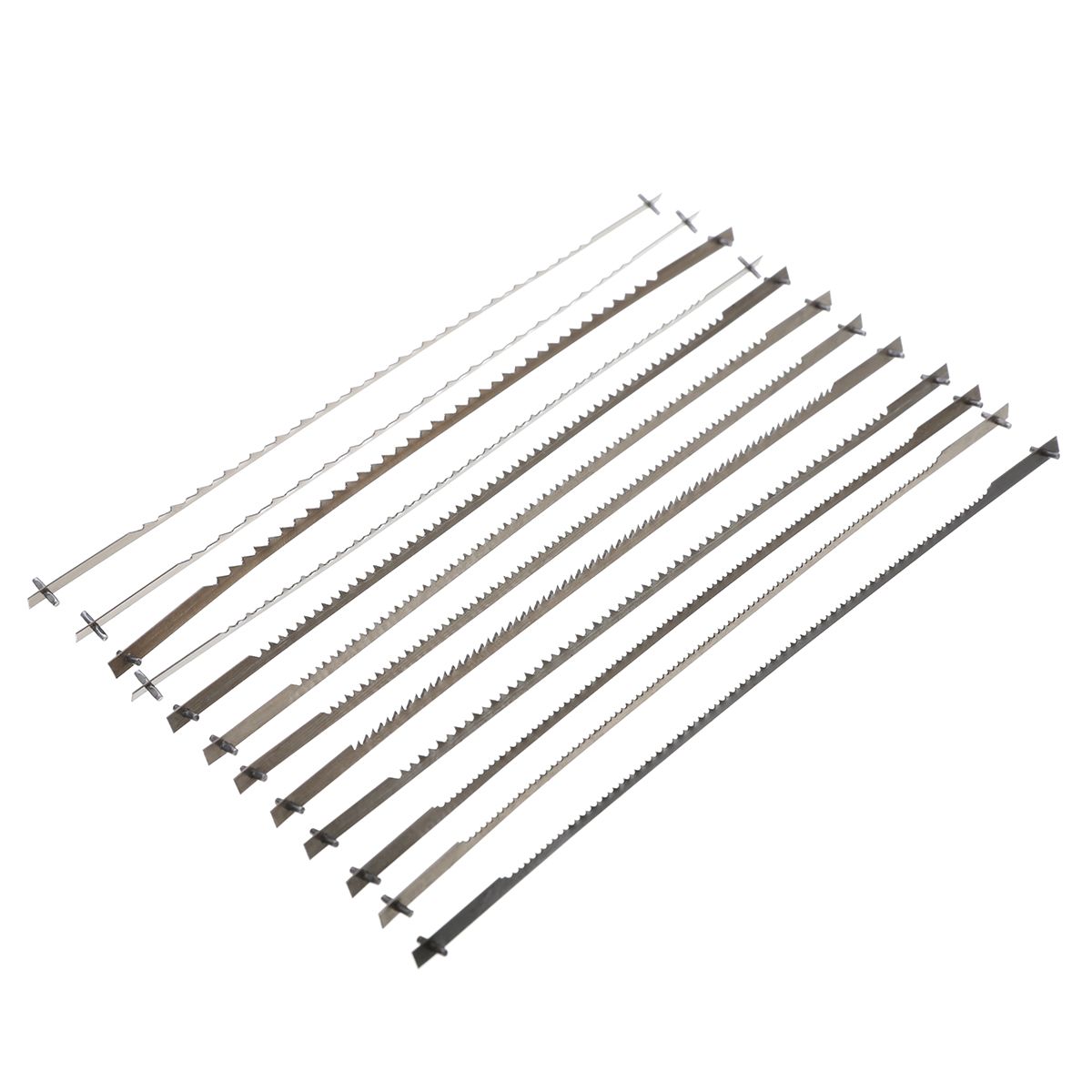 DWZ 12x Pinned Scroll Saw Blades Woodworking Power Tools Accessories 127mm Black