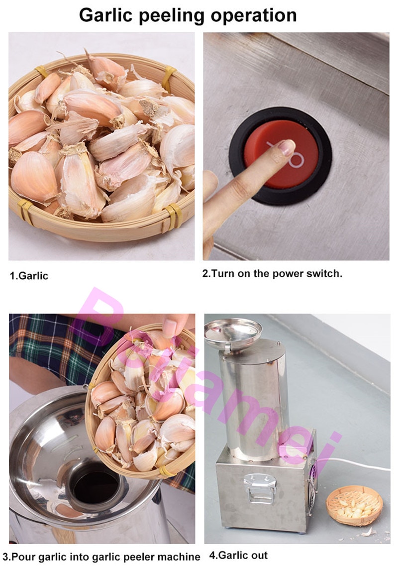 garlic peeling operation