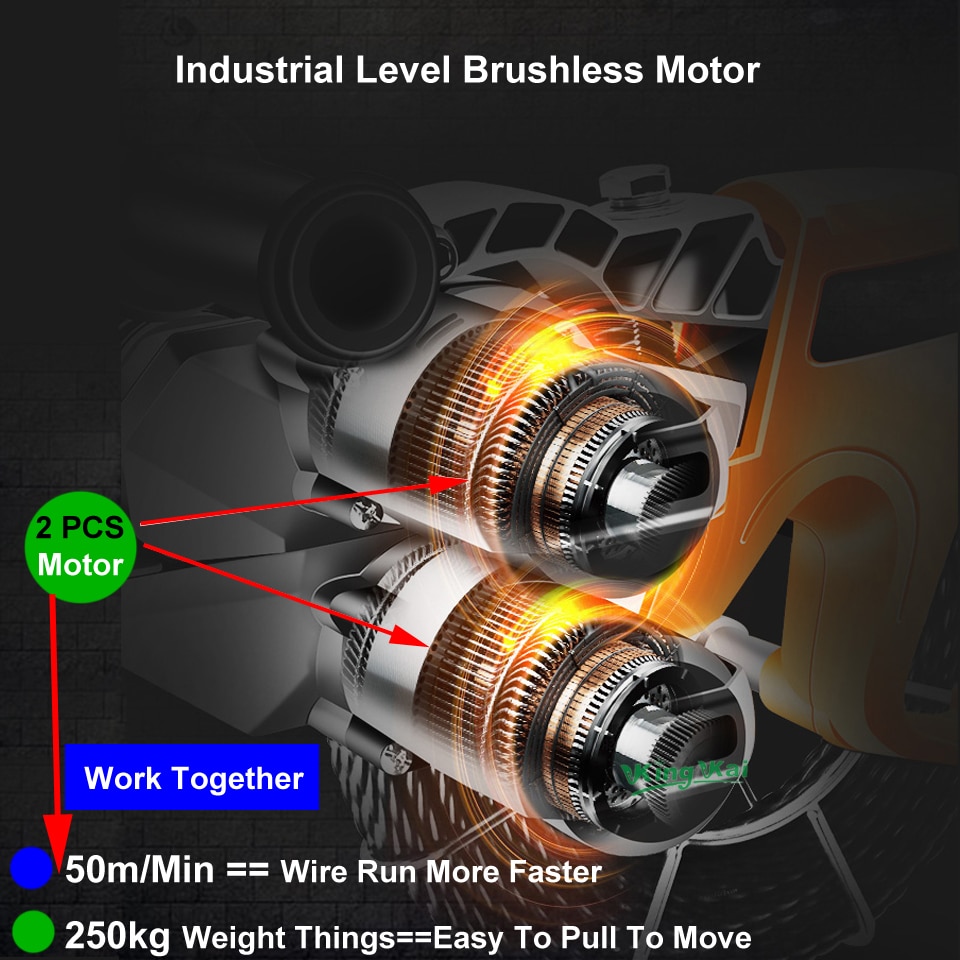 2 Brushless Motor Wire Cable Leading Machine For Cable Install Project-01 (2)