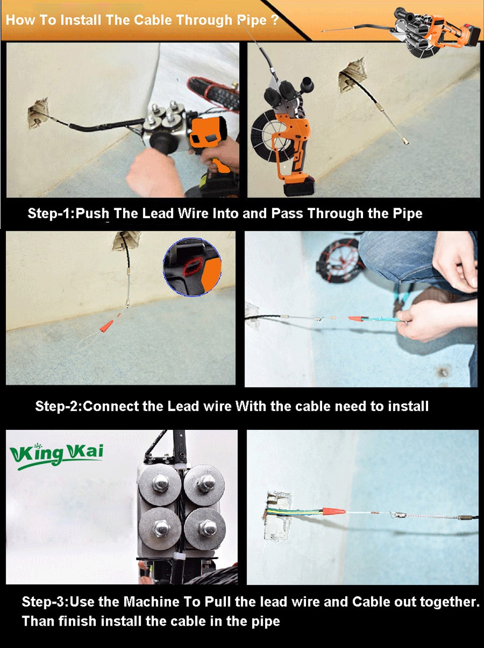 Pipe Concealed Wire Leading Machine Cable Install In Pipe-001 (9)