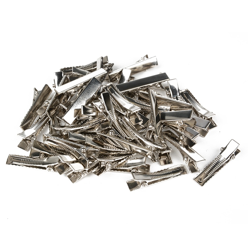 50pcs/lot Metal Crocodile Clips Cable Lead Testing Metal Alligator Clips Clamps Hair Clips Hairpins 35mm-75mm