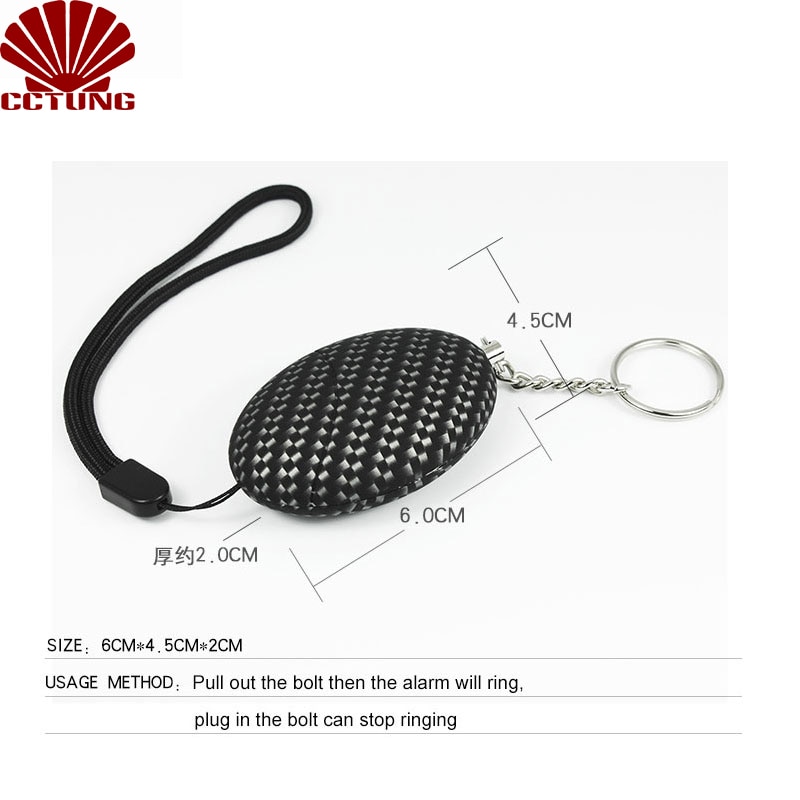 130db Mini SOS Panic Sound Personal Alarm Siren Safe Emergency Personal Alarm Safety Keychain Battery Built-in To Help Scare Off_2