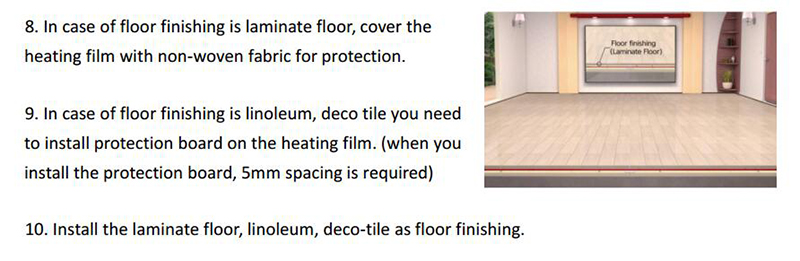 carbon heating film installation-4