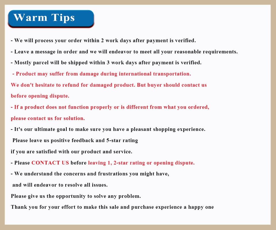 warm tips