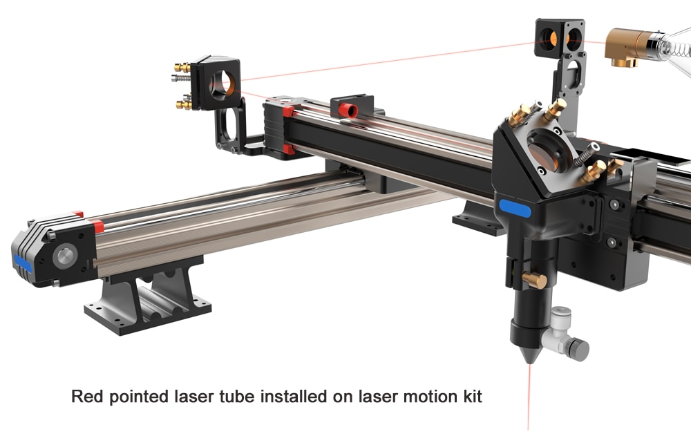 Red pointed laser tube