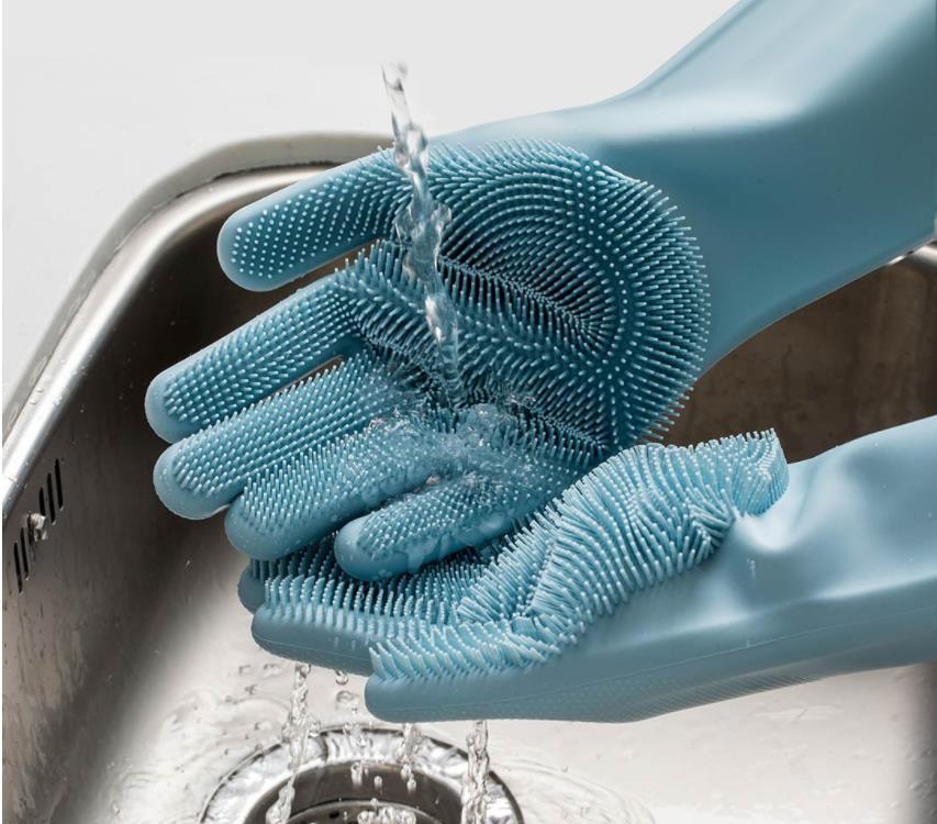 Xiaomi JJ Magic Silicone Dish Washing Gloves Insulation non-slip Dishwashing Glove Double-sided Wear Gloves for Home Kitchen (3)