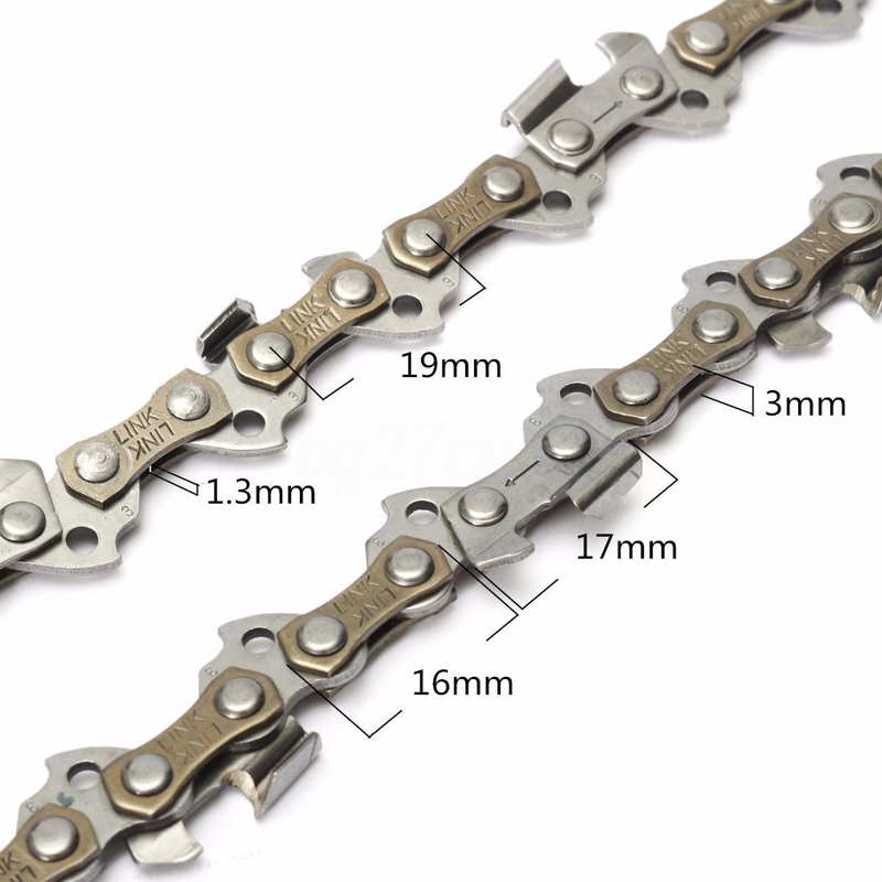 10'' Chainsaw Chain Blade Saw Chain Blade 40 DL Drive Links 3/8'' Pitch Replacement Chainsaw Parts for Wood Cutting Saw Chain