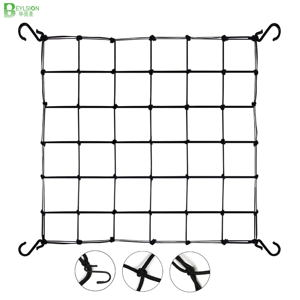 BEYLSION Grow Tent Trellis Net Mesh Trellis Netting Heavy-Duty Elastic Plant for Indoor Grow Tent Room Low Stress Training (4)