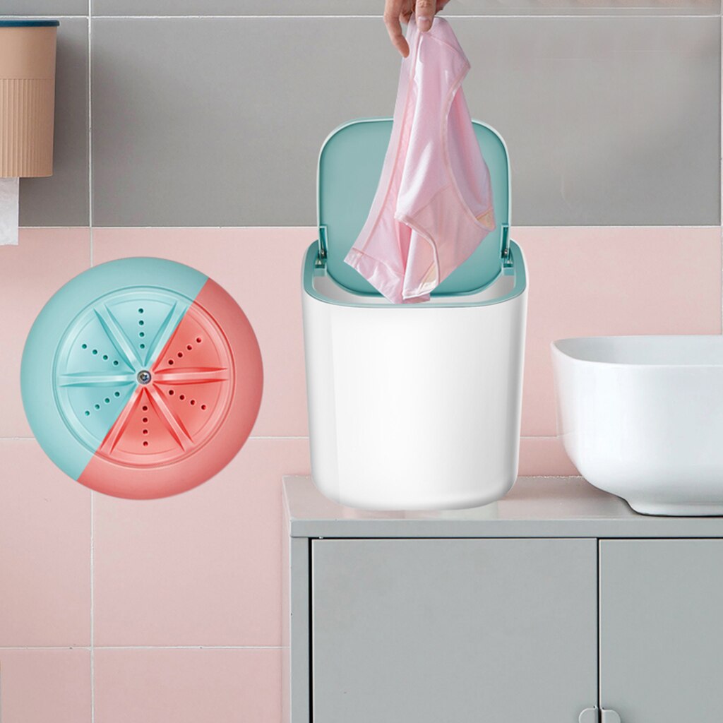 Portable Mini Clothes Washing Machine Bucket Automatic Home Travel Self-driving Tour Underwear Washer