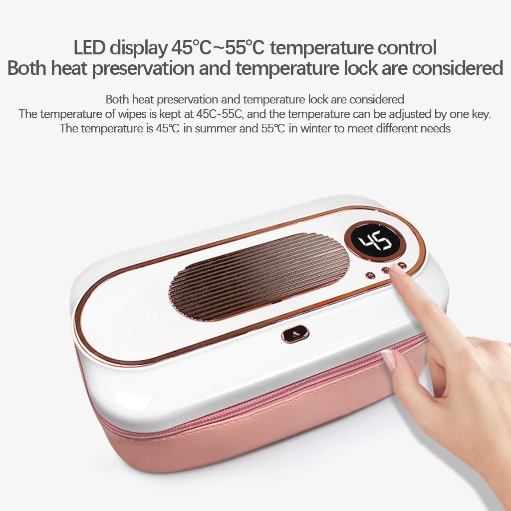 Household Baby Wipe Warmer Wipe Dispenser Wipe Holder Wipe Heater for Indoor Outdoor Travel
